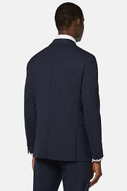 Jacket in Pure Travel Wool, Blue, hi-res