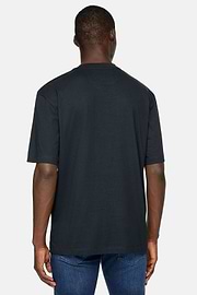 T-shirt en jersey de coton, bleu marine, hi-res