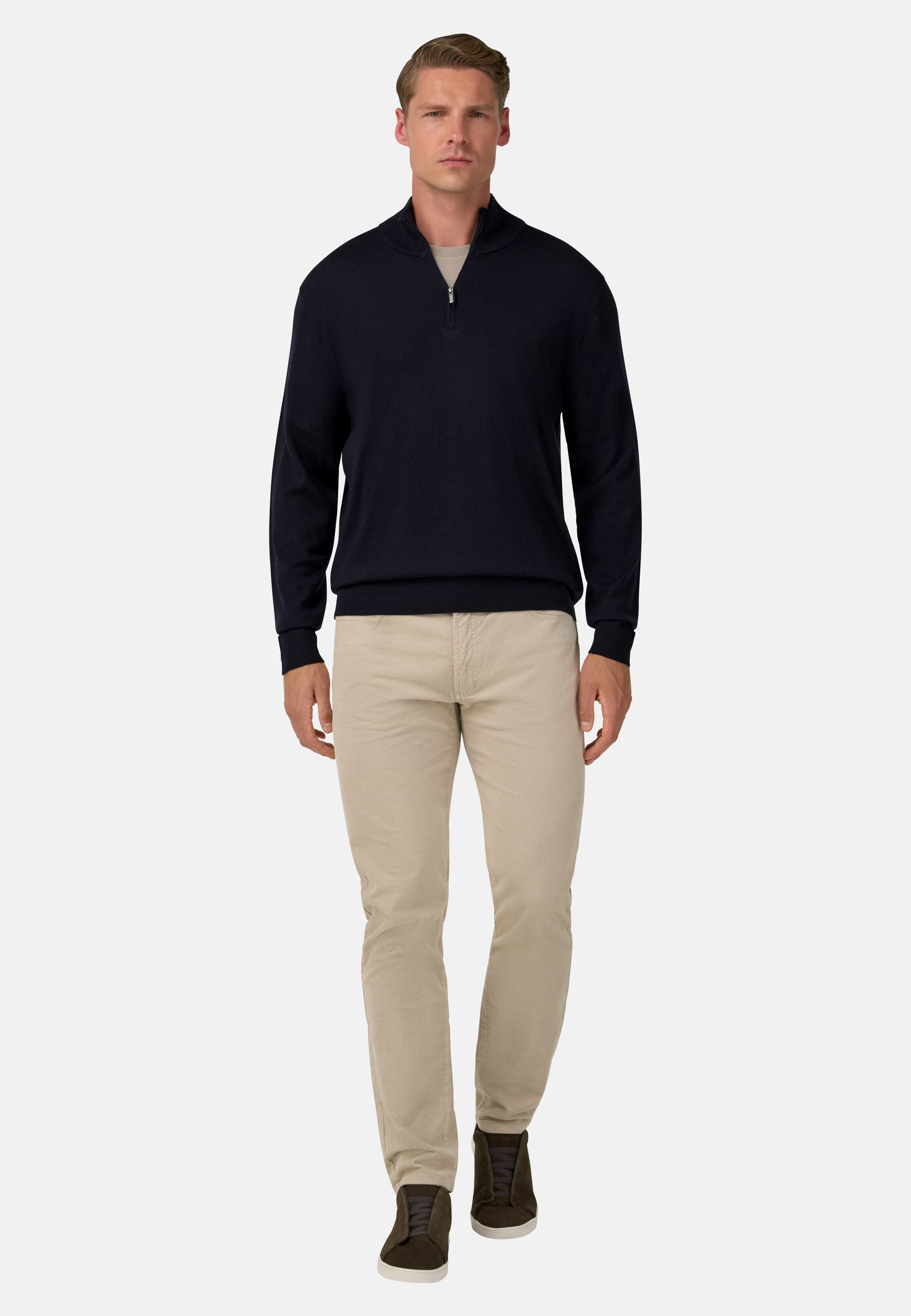 Ennoy 25aw 未開封 M MERINO WOOL SWEATER Grey V-Neck Merino Wool Sweater | Turnbull & Asser