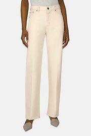 Cotton Denim Jeans, Cream, thumb, 1