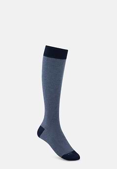 Long Socks Oxford Pattern Cotton Blend
