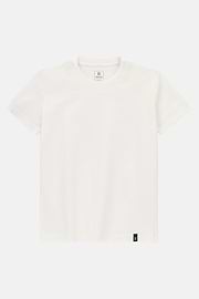 T-Shirt In Cotone Seta, Bianco, thumb, 5