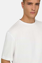 T-Shirt aus Pima-Baumwolle, Weiß, thumb, 4