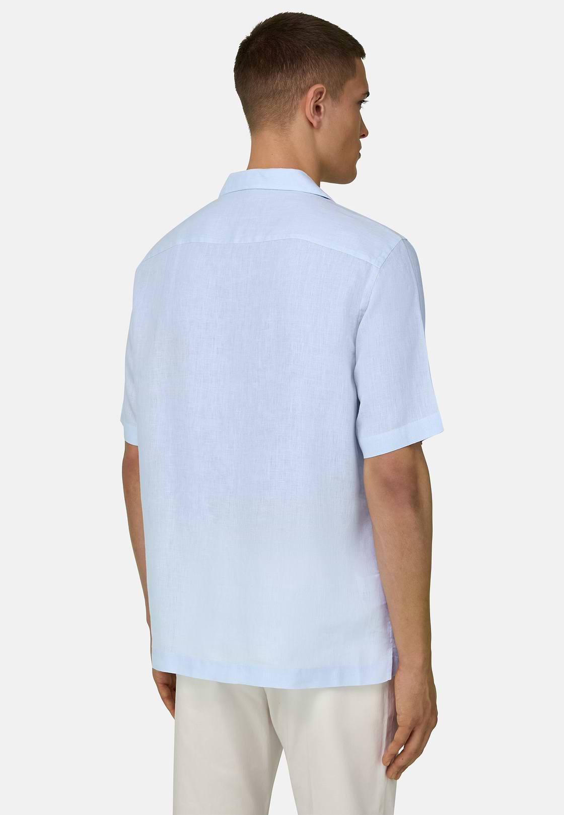 Hemd Aus Leinen Regular Fit, Hellblau, hi-res, 3