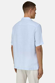 Hemd Aus Leinen Regular Fit, Hellblau, thumb, 3
