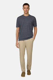 Pantalon En Coton Tencel, Beige, thumb, 2