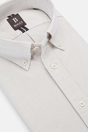 Camisa de Algodão Orgânico Oxford, Corte Regular, Sand, hi-res