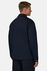 Hemdjacke WOOLTECH, Navy blau, thumb, 4