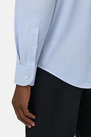 Polohemd Aus Japanischem Jersey Regular Fit, Hellblau, thumb, 4