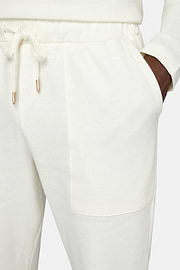 Cotton Trousers, White, hi-res