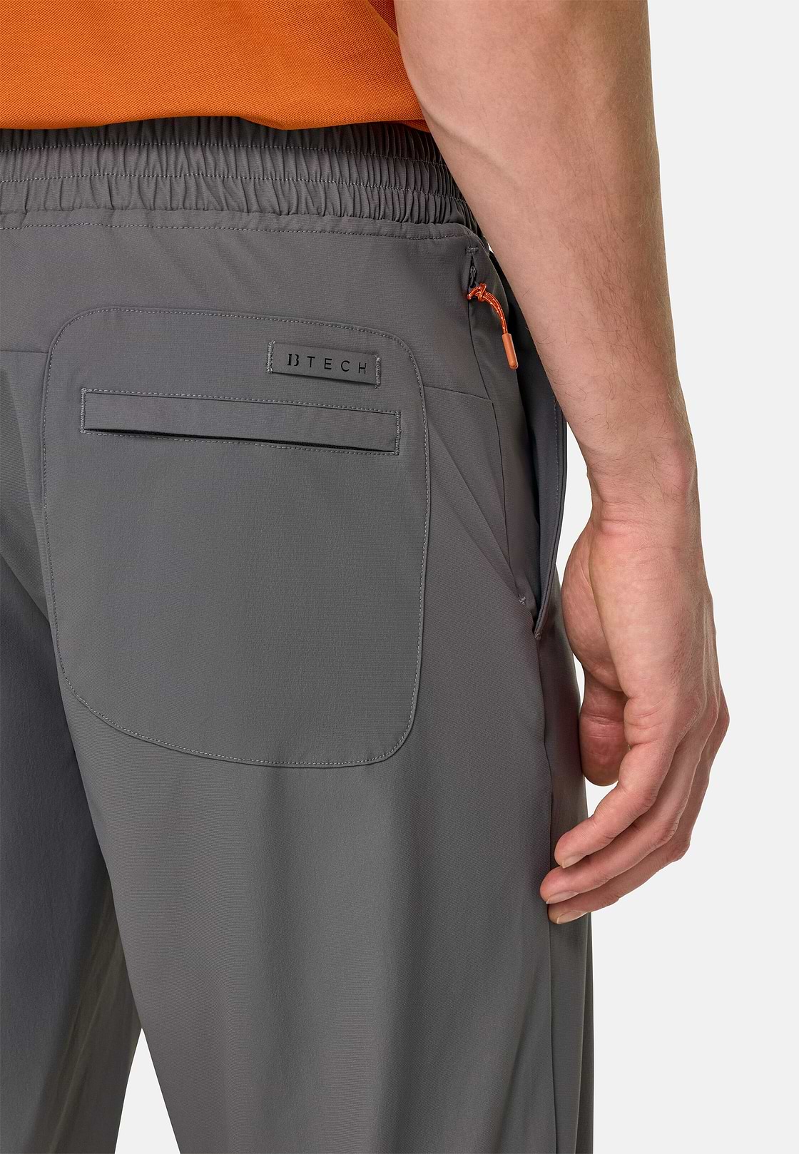 Stretch Nylon Trousers, Charcoal, hi-res
