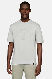 Organic Cotton Blend T-Shirt, Grey, hi-res