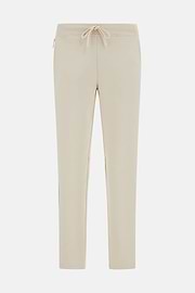 Lightweight Scuba Cotton Blend Trousers, Sand, hi-res
