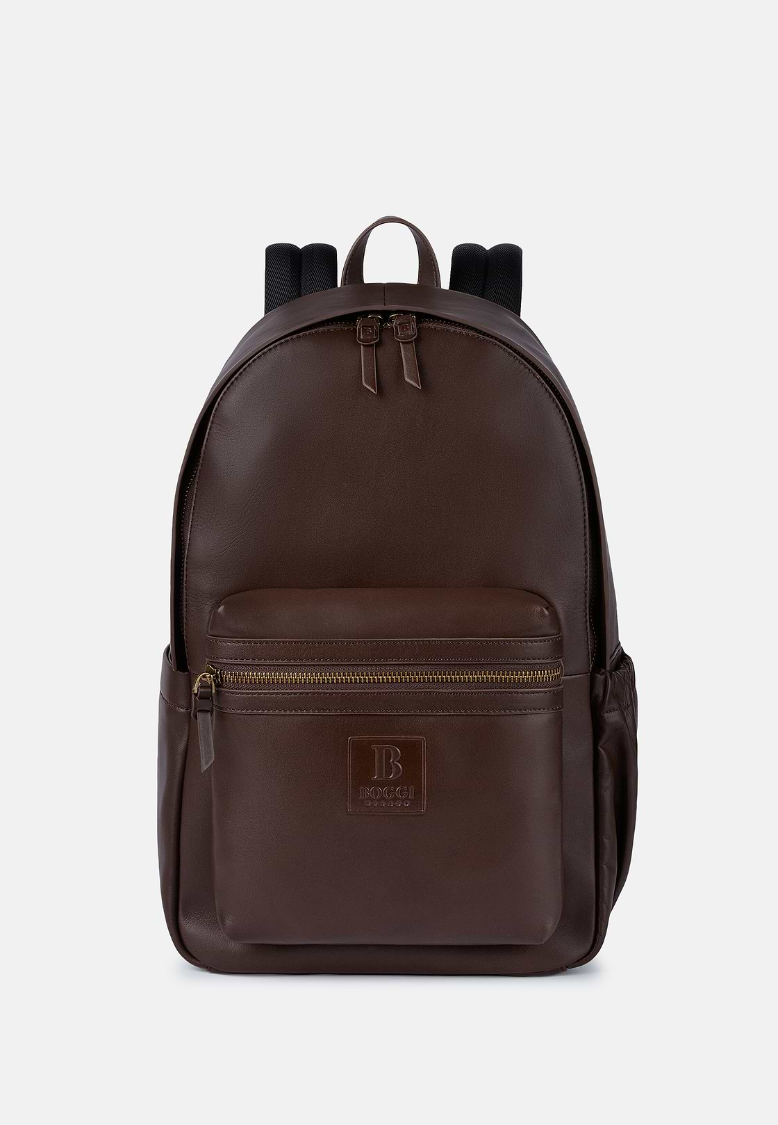 Backpack in Suede Leather, Brown, hi-res