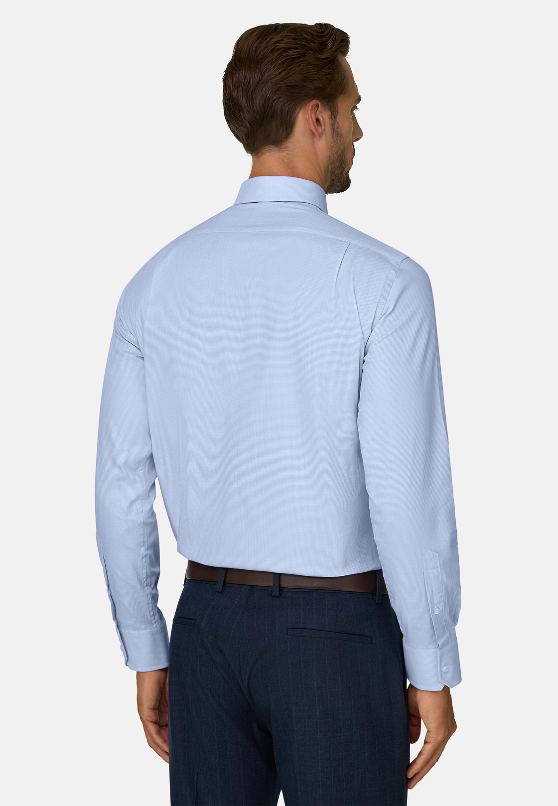 Shirt in Cotton Regular Fit, Light Blue, hi-res, 6