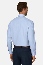 Shirt in Cotton Regular Fit, Light Blue, thumb, 6