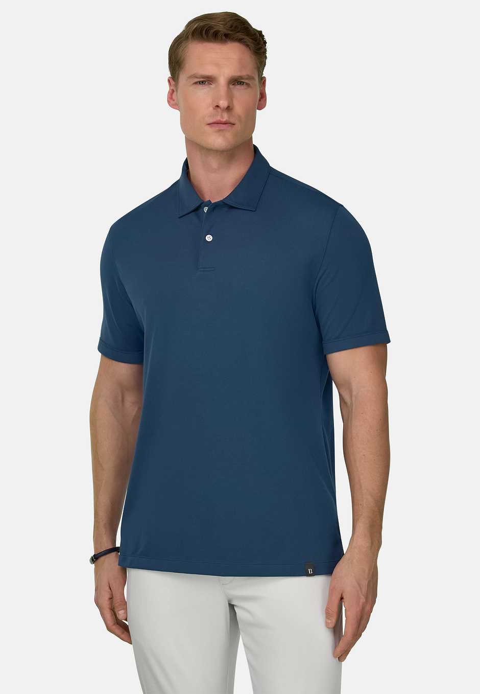 Polo de Piqué de Alto Rendimiento con Hilo S-Cafè®, Air-azul, hi-res