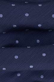 Tie Jacquard Polka Dot Silk, Blue, thumb, 2