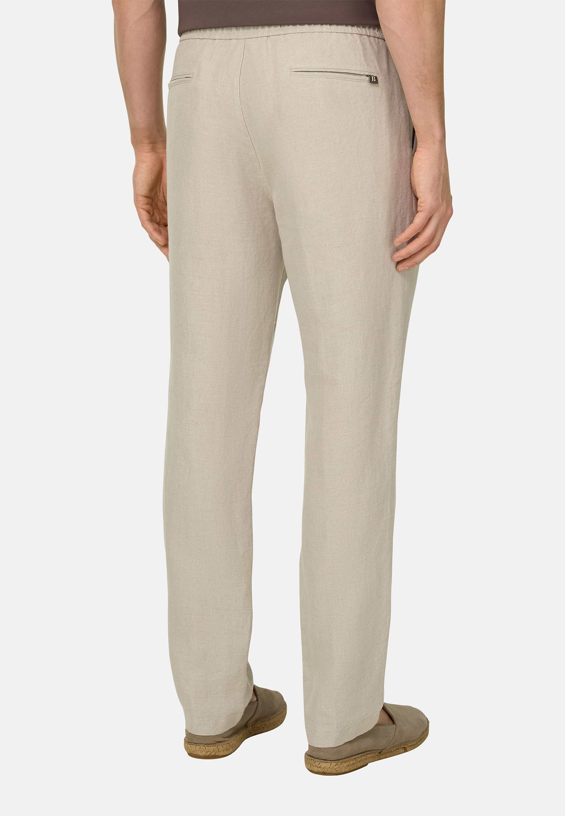 City Linen Trousers, Sand, hi-res, 3