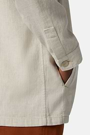 Veste Chemise En Lin, Sable, hi-res