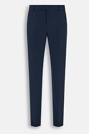 Suit Micro Patterned Stretch Wool, Navy blue, thumb, 8