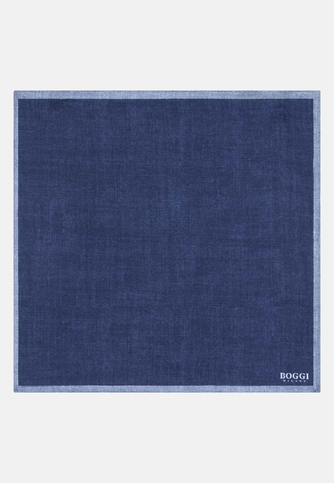Colour Block Silk Pocket Square, Blue, hi-res, 2