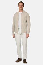 Bomber In Cotone, Sabbia, thumb, 2