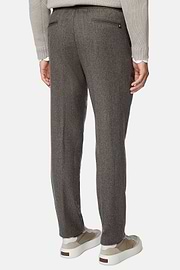 Pantalon De Ville En Flanelle, Taupe, hi-res