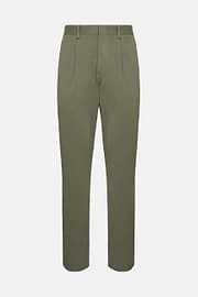Stretch Cotton Pants, Military Green, hi-res