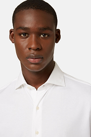 Cotton Jersey Regular Fit Polo Shirt, White, hi-res