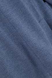 Blazer Herringbone Wool Cotton B Jersey, Indigo, thumb, 5