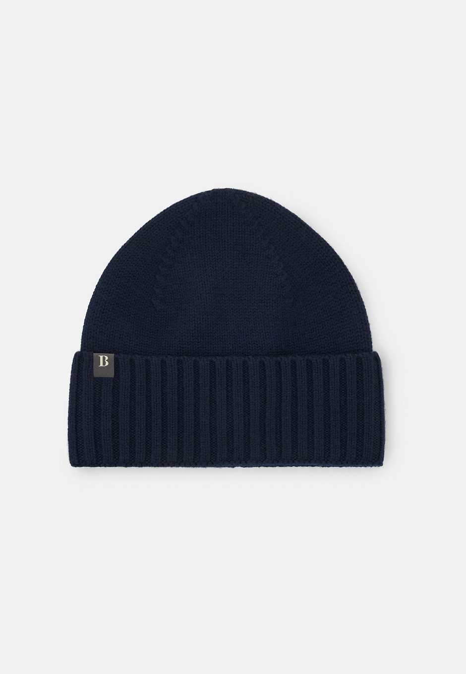 Beanie in Wool Blend, Navy blue, hi-res