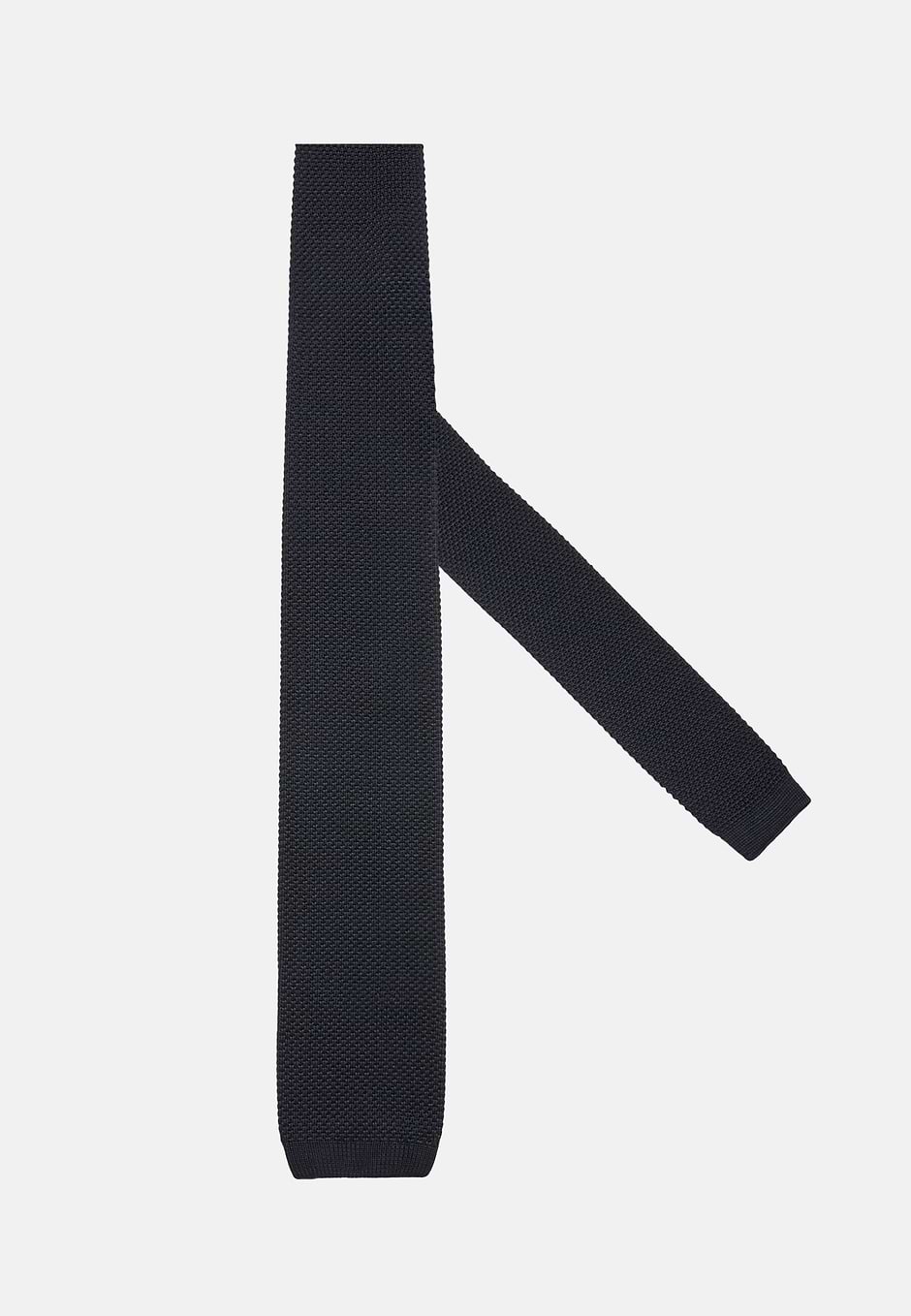Knitted Tie, Blue, hi-res