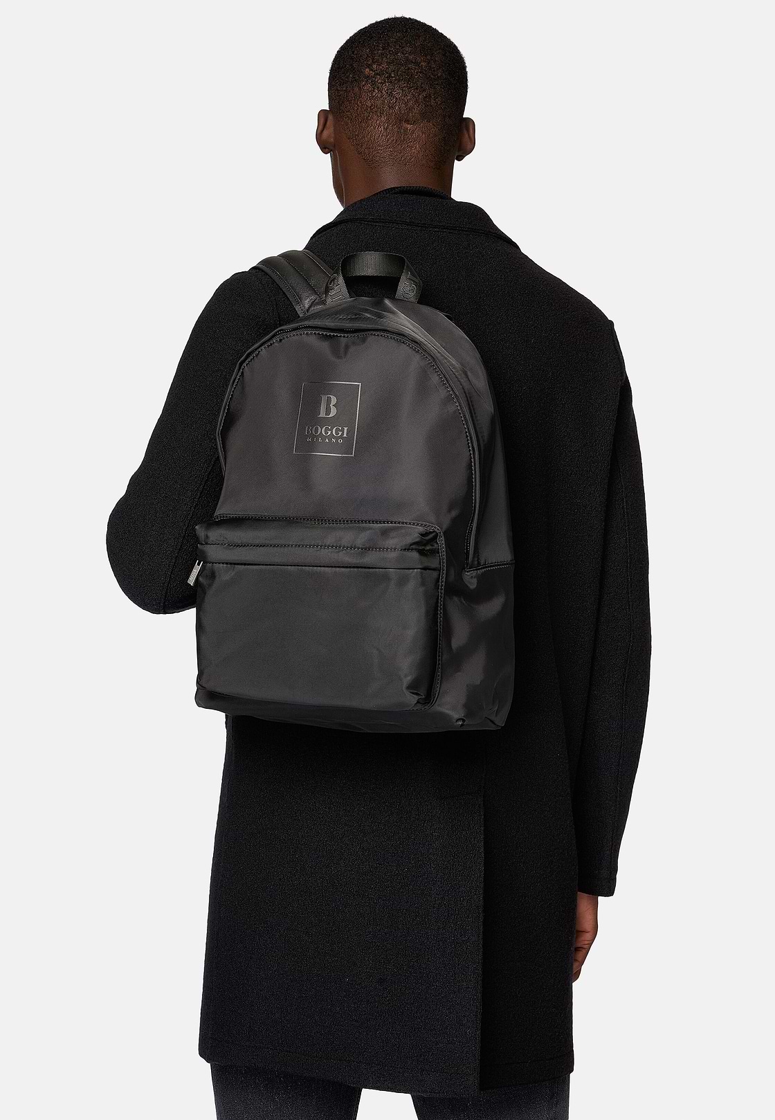 Mochila De Tejido Técnico, Negro, hi-res