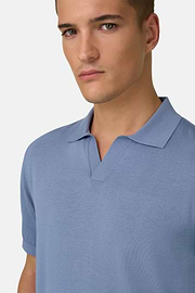 Polo En Coton, Bleu clair, thumb, 4