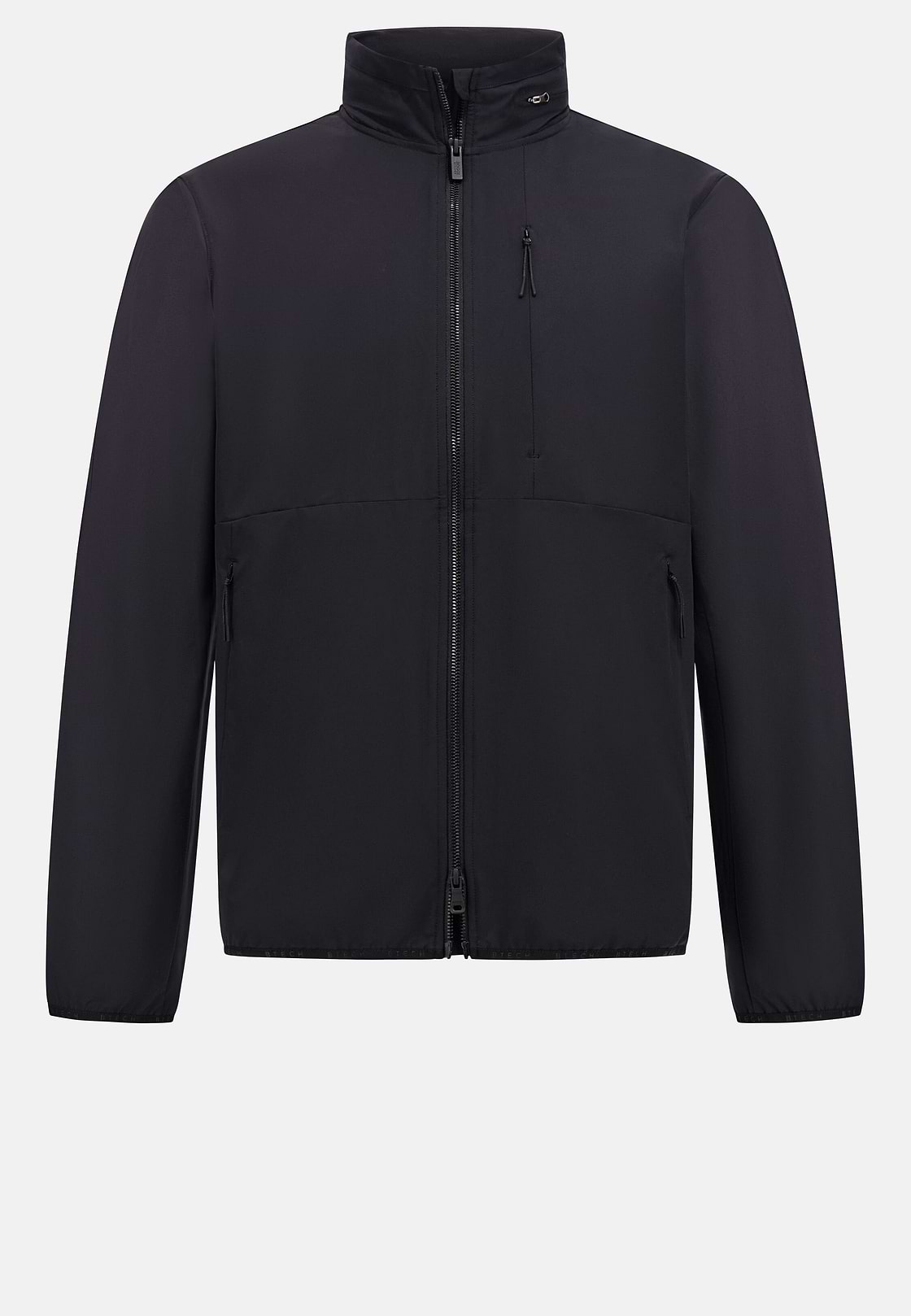 Technical Fabric Bomber Jacket, Navy blue, hi-res