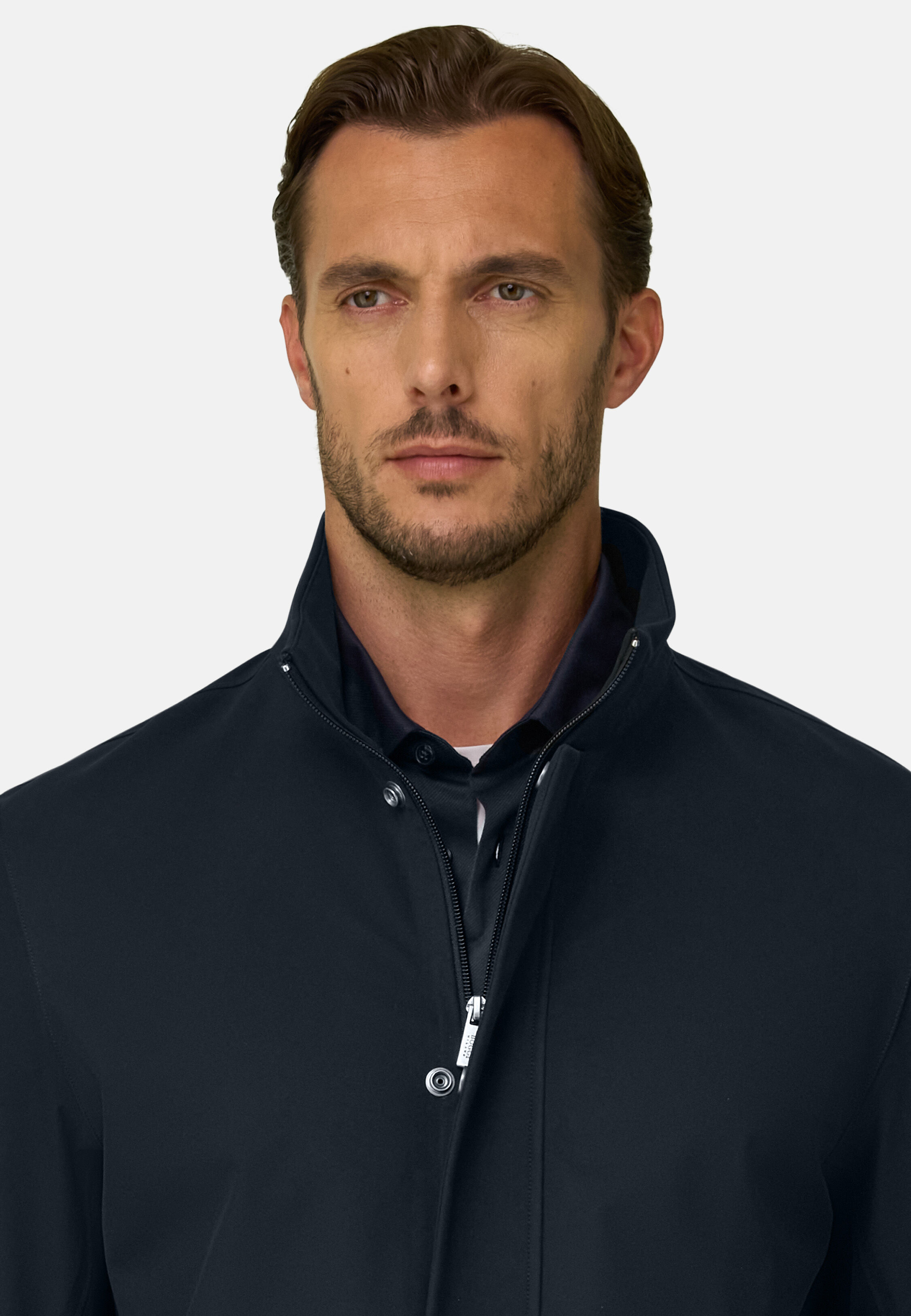 Bomberjacke aus technischem Gewebe B Tech, Navy blau, hi-res, 3