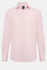 Camisa Rosa De Algodón Dobby Regular Fit, Rosado, hi-res