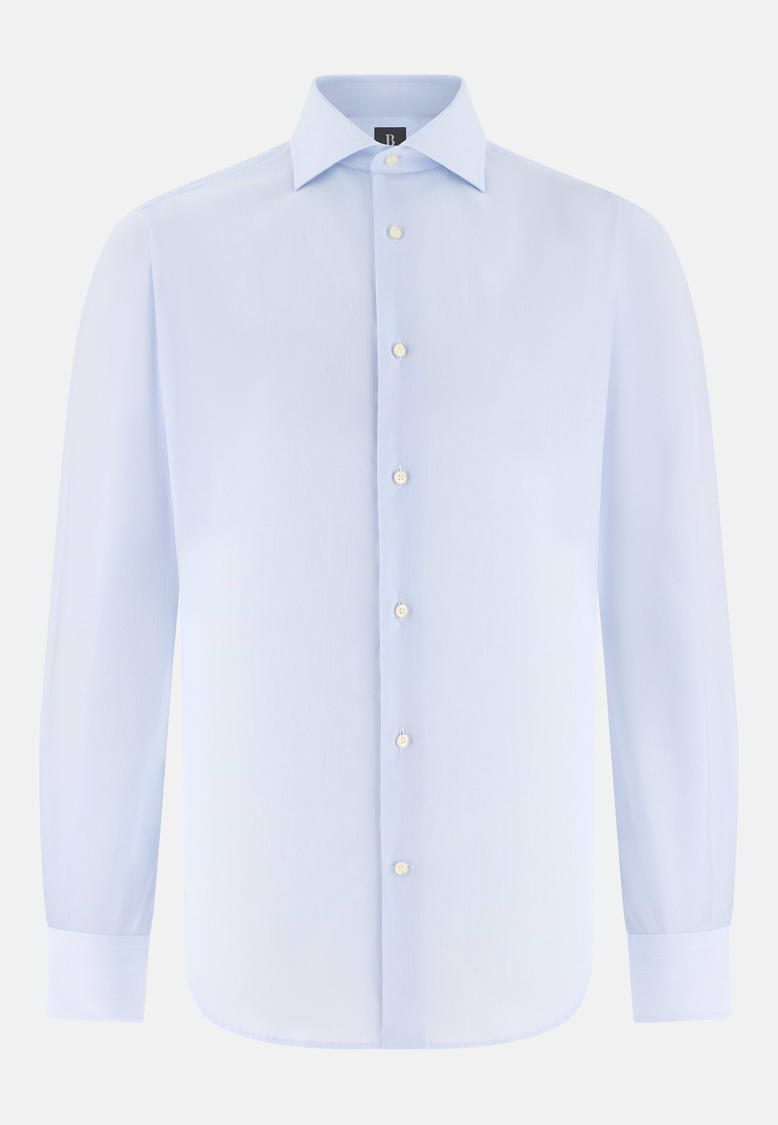 Camicia A Righe In Cotone Regular Fit, Azzurro, hi-res, 6