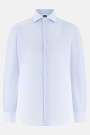Camicia A Righe In Cotone Regular Fit, Azzurro, thumb, 6