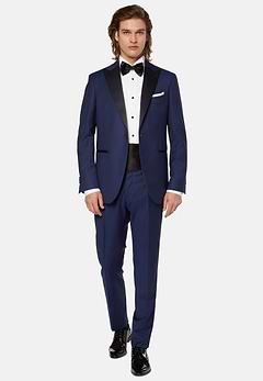 Men s Navy Blue Tuxedo In Stretch Wool Boggi Milano