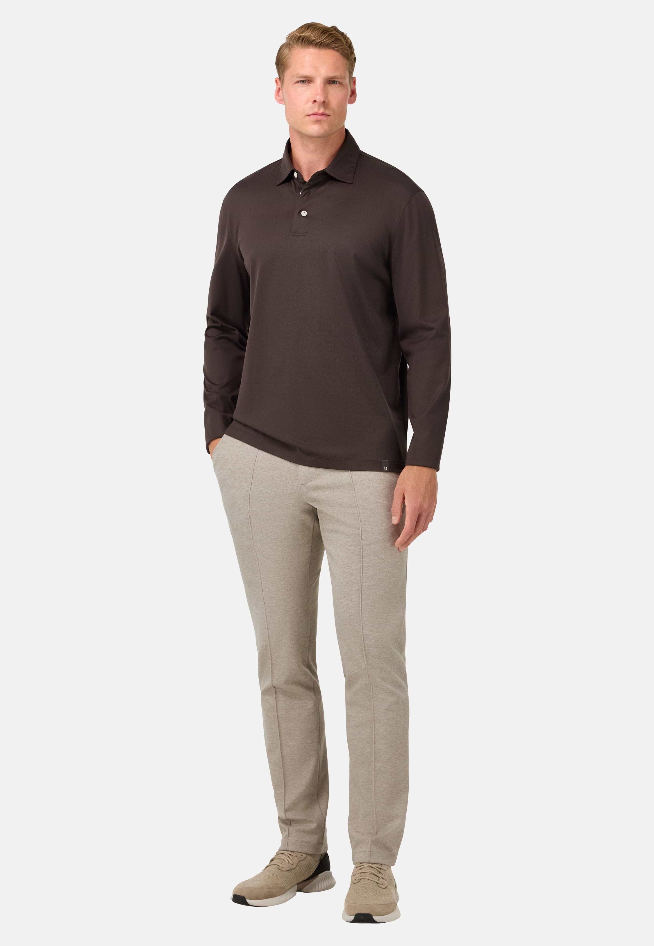 Pantaloni Jersey Uomo BOSS – Cotone Elastico, Vestibilità Normale, Con Tasche - 6