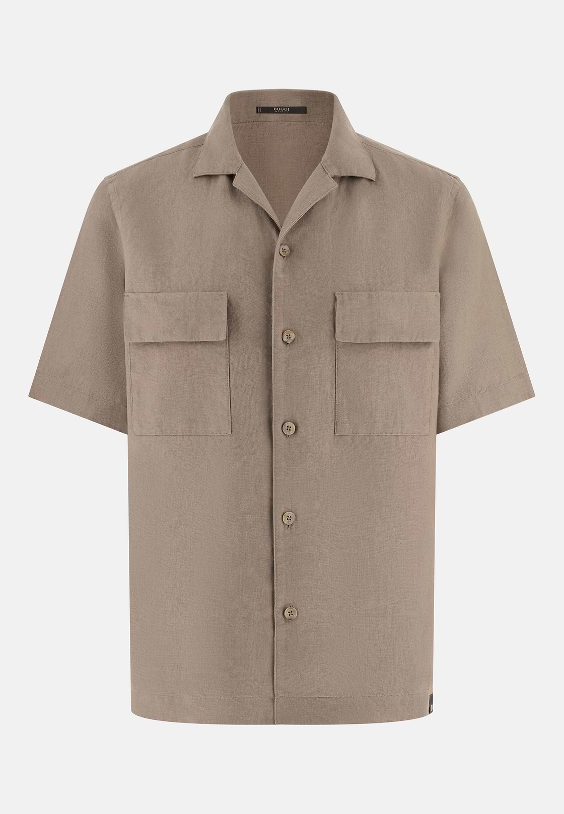 Linen Camp Overshirt, Taupe, hi-res, 6