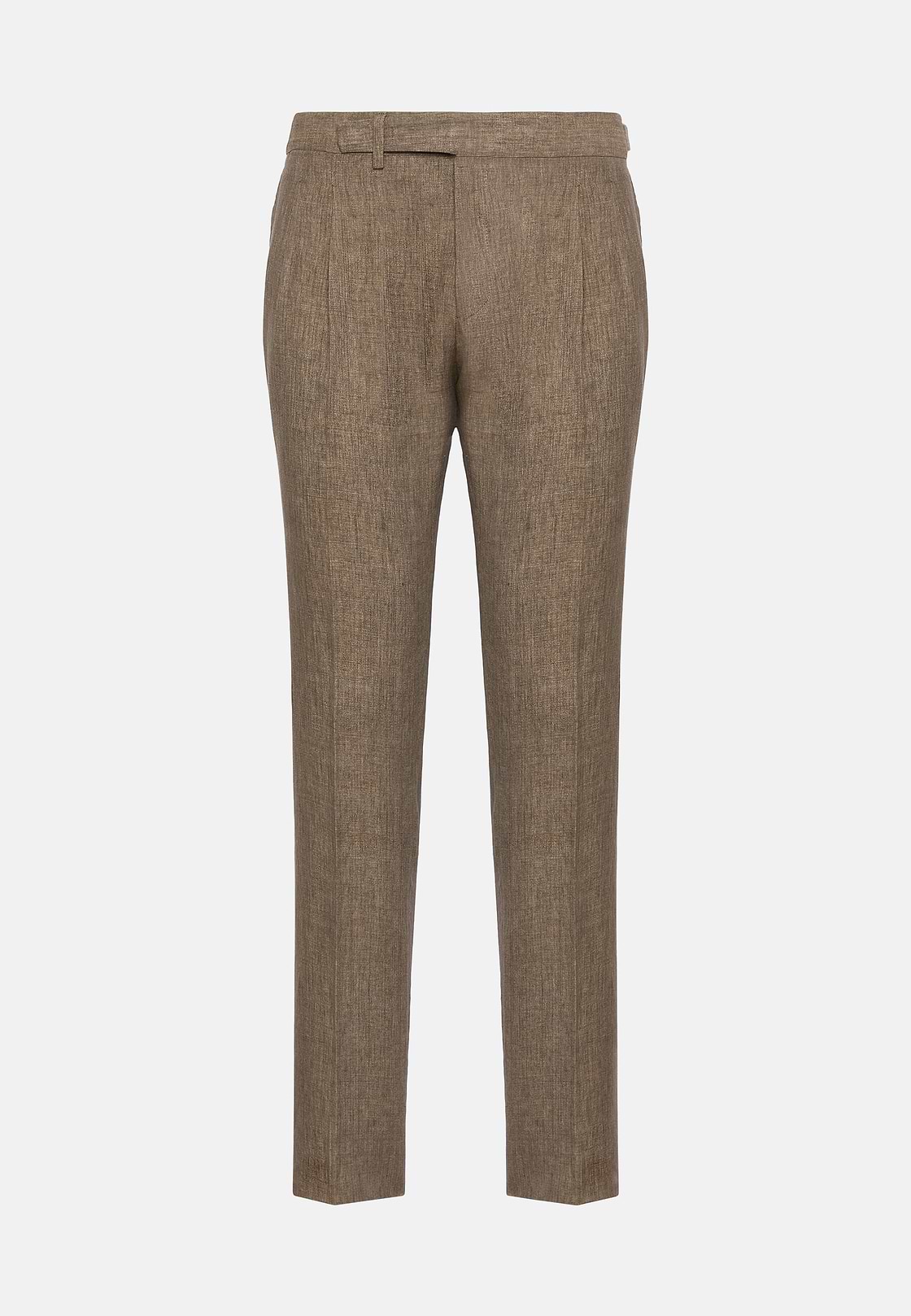 Pantalon En Pur Lin, Taupe, hi-res