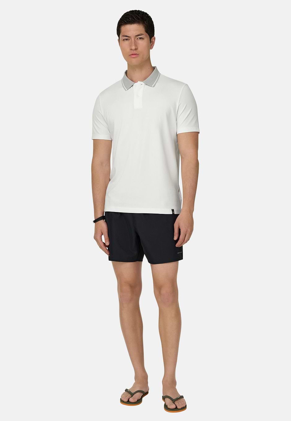 Poloshirt Aus Leistungsstarkem Piqué Mit S-Cafè®-Garn, Weiß, hi-res