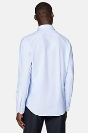 Slim Fit Stretch Nylon Shirt, Light Blue, hi-res