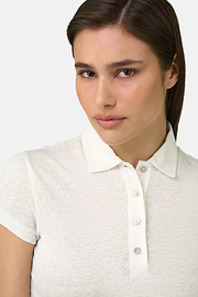Polo en lin extensible, Blanc, thumb, 4