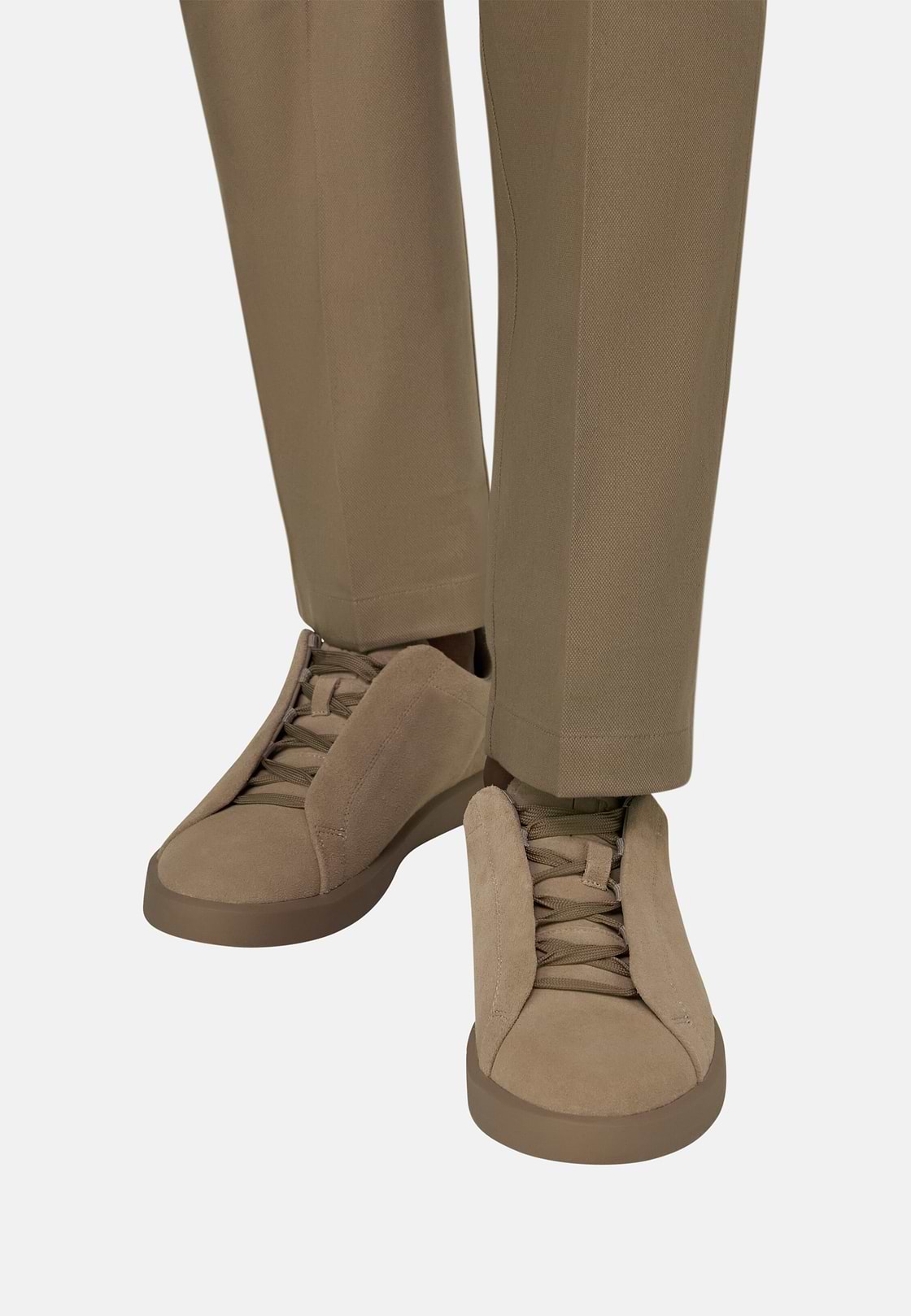Sneakers Essence Aus Wildleder, Taupe, hi-res, 2