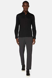 Pantaloni In Nylon Elasticizzato Performance BTech, Carbone, hi-res