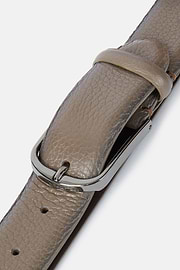 Tumbled Leather Belt, Brown, hi-res